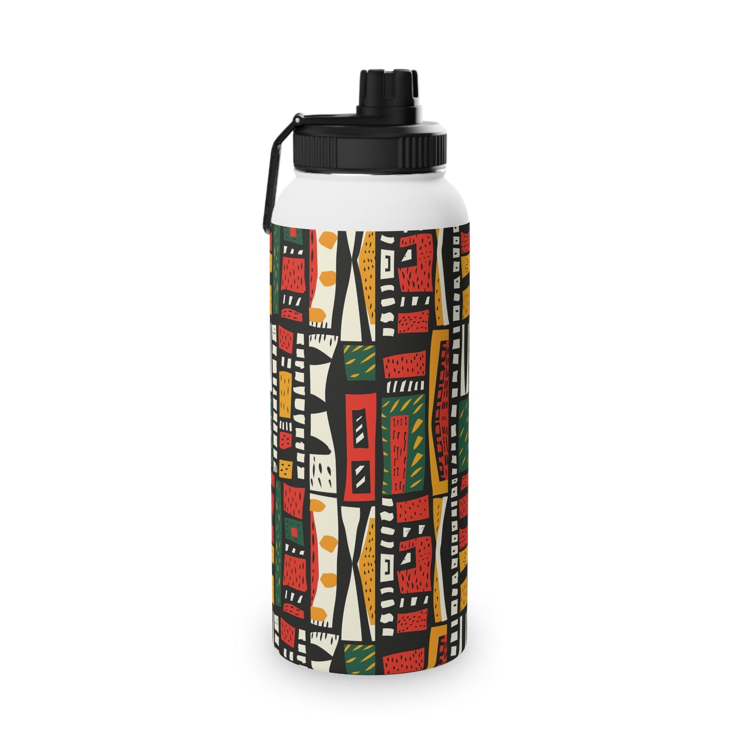 Tribal Harmony Stainless Steel Water Bottle, Sports Lid