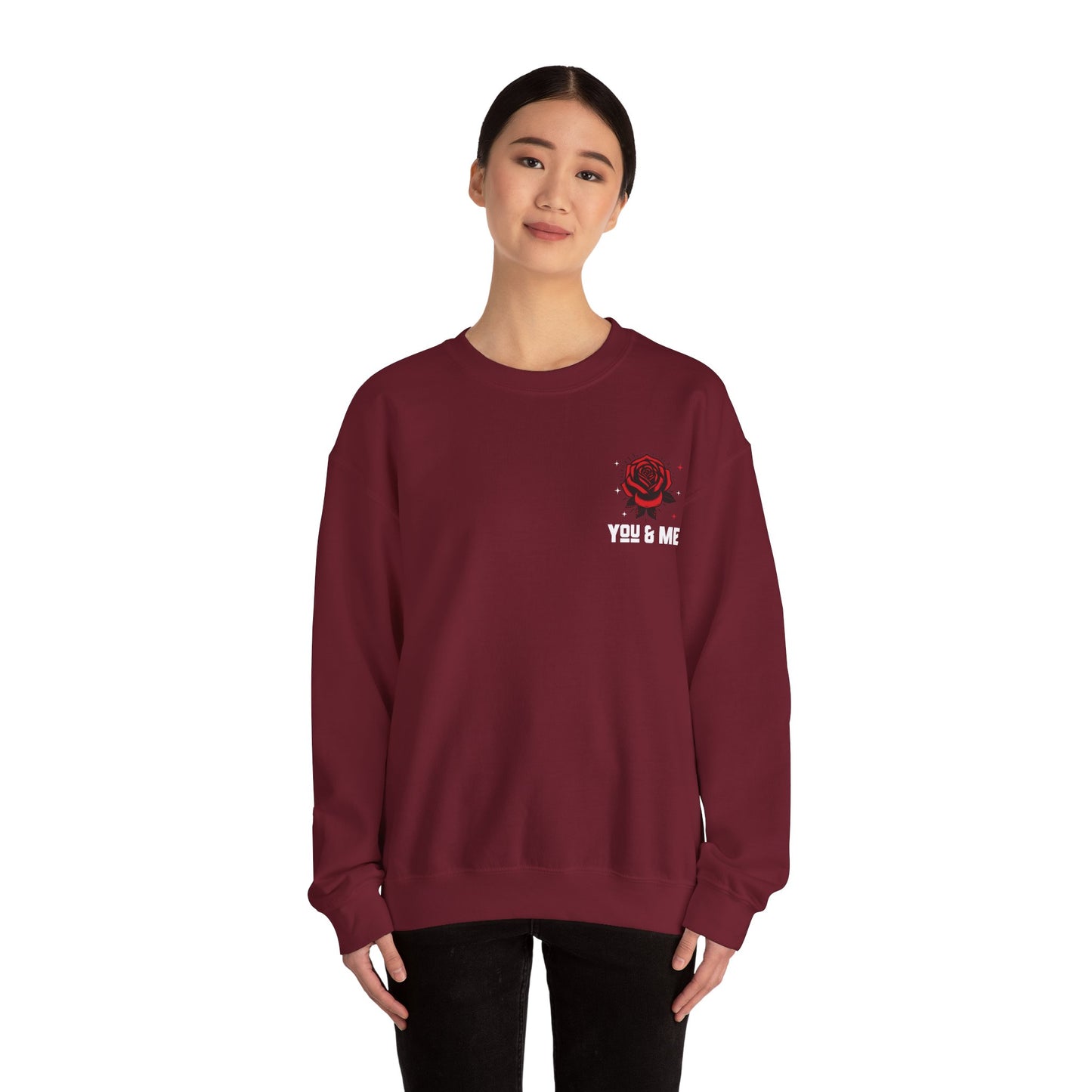 You and Me Valentines Unisex Heavy Blend™ Crewneck Sweatshirt.