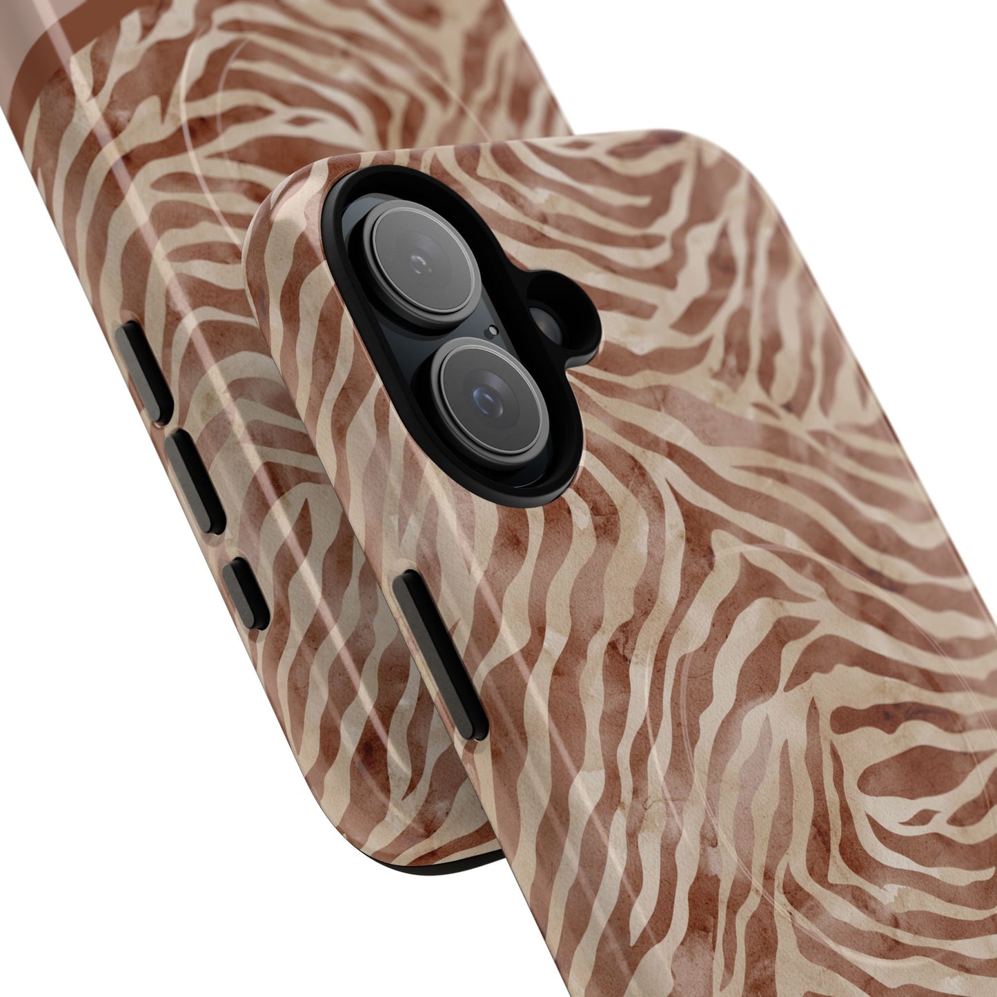 Personalized Zebra Print - Tough MagSafe® Magnetic Cases for Stylish Protection, Gifts for Wildlife Lovers, Trendy Accessories iPhone® 13, 14, iPhone 15, iPhone 16, iPhone 17, Pro, Pro Max, Plus Cases.