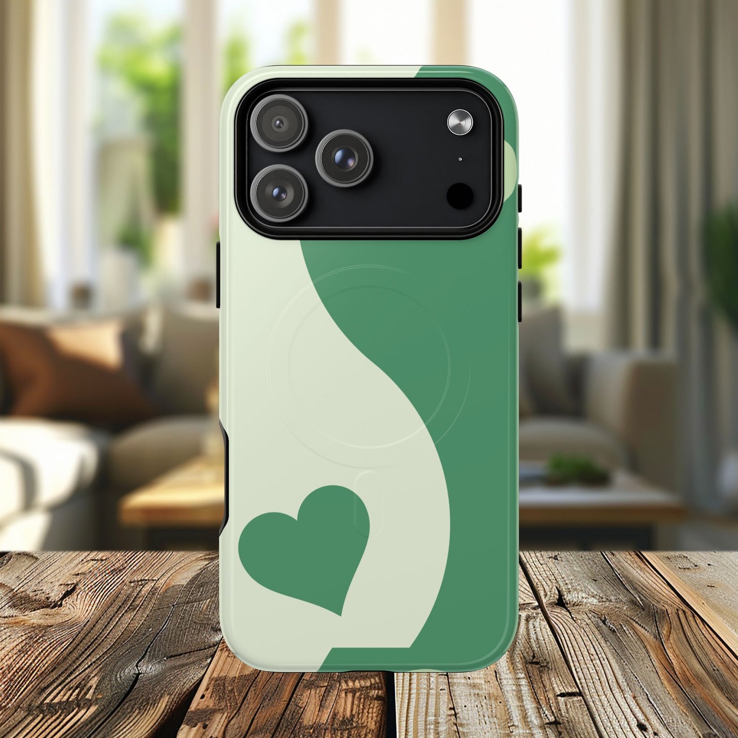 Tough Magnetic iPhone Case with Heart Design, Perfect for Gifts, Valentine's Day, Everyday Use, Stylish Protection, IPhone Cover