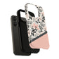 Personalized Floral Blush Garden Whisper Tough Magnetic MagSafe® iPhone® 13, 14, 15, 16, 17, Pro, Pro Max, Plus Cases (Custom Name).