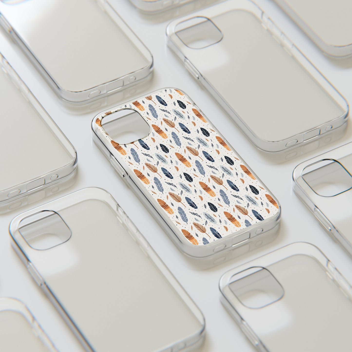 Whispering Feathers Soft iPhone, Google and Samsung Cases