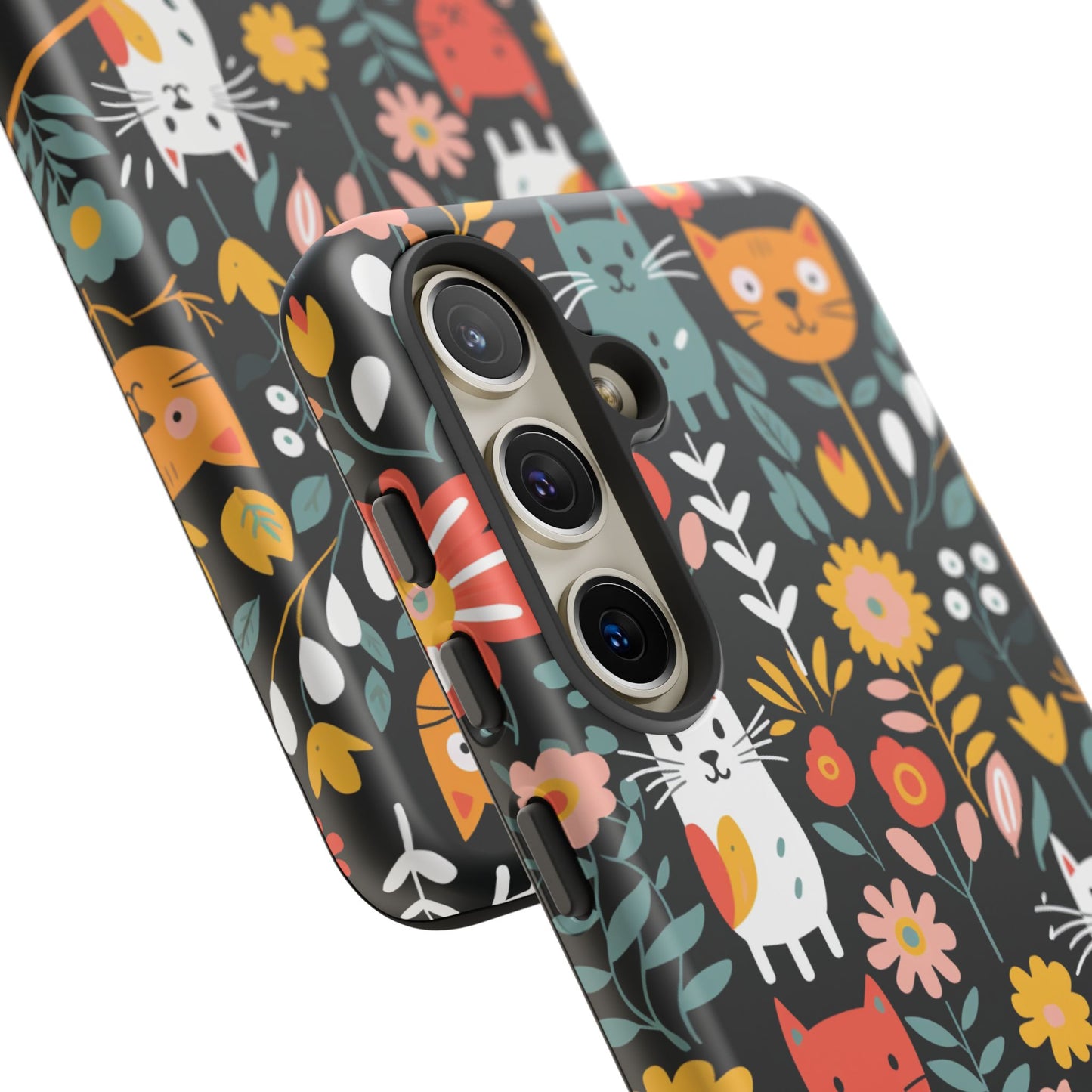 Personalized Whimsical Feline Garden Google and Samsung Tough Cases