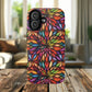 Prism Bloom Tough iPhone Magnetic Case, Stained Glass  MagSafe Cases, iPhone Accessory, Floral Design, Unique Gift, iPhone Protection