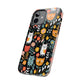Whimsical Feline Garden iPhone and Samsung Tough Phone Cases,