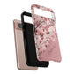 Personalized Cherry Blossom Tough Phone Case — Pink Floral Protective Case for Samsung & Google