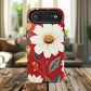 Floral Fusion Tough Magnetic Phone Case | Flower Design, Durable Protective Cover, Gift for Her, Spring Style, Unique Phone Accessory.
