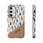 Personalized Whispering Feathers Tough Case — Dark Feather Protective Phone Case for Samsung & Google