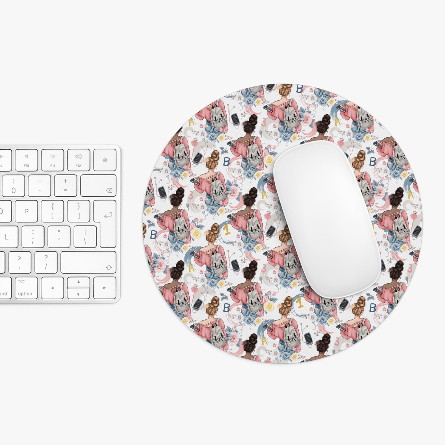 Study Chic Mouse Pad - Floral & Fun Design for Home Office