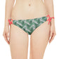 Grey Tropical Bliss Loop Tie Side Bikini Bottom (AOP)