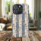 Victorian Rose Stripe iPhone Case, Tough Magnetic Cases for Stylish Protection, Flower Pattern iPhone Cover, Trendy Gift Idea for Her