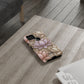 Personalized Lotus Floral Stained Glass Effect Tough Phone Case