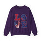 Patriotic LOVE Unisex Heavy Blend™ Crewneck Sweatshirt