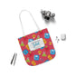 Personalized Kawaii Composition Book Inspired Canvas Tote Bag with Colorful Straps, Cute School Bag, Eco-Friendly Tote, Back to School Shopping Bag, Teacher Gift Idea