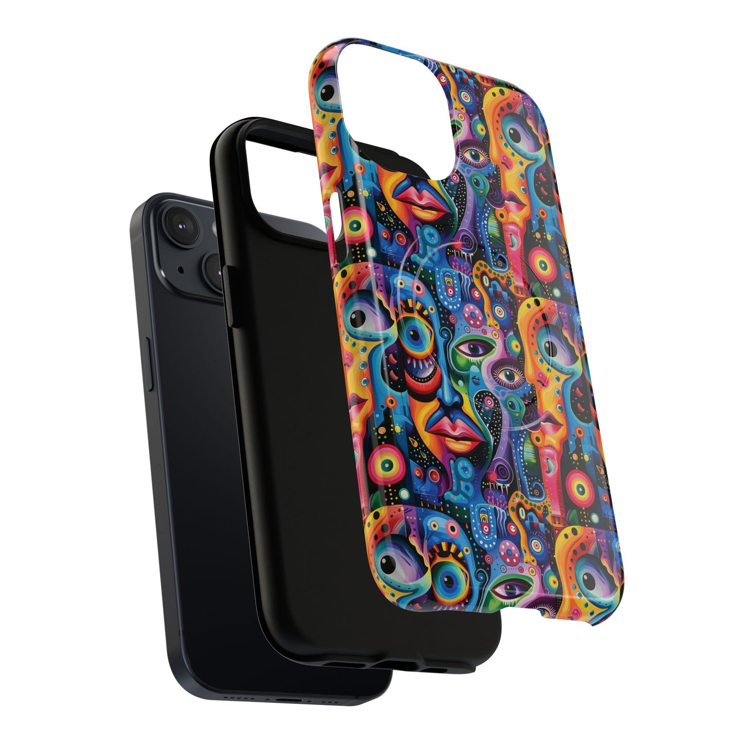 Psychedelic Visions Tough iPhone Magnetic Case - Unique Art iPhone Cover
