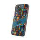 Phone Case — Colorful Abstract Faces Clear Impact-Resistant Case