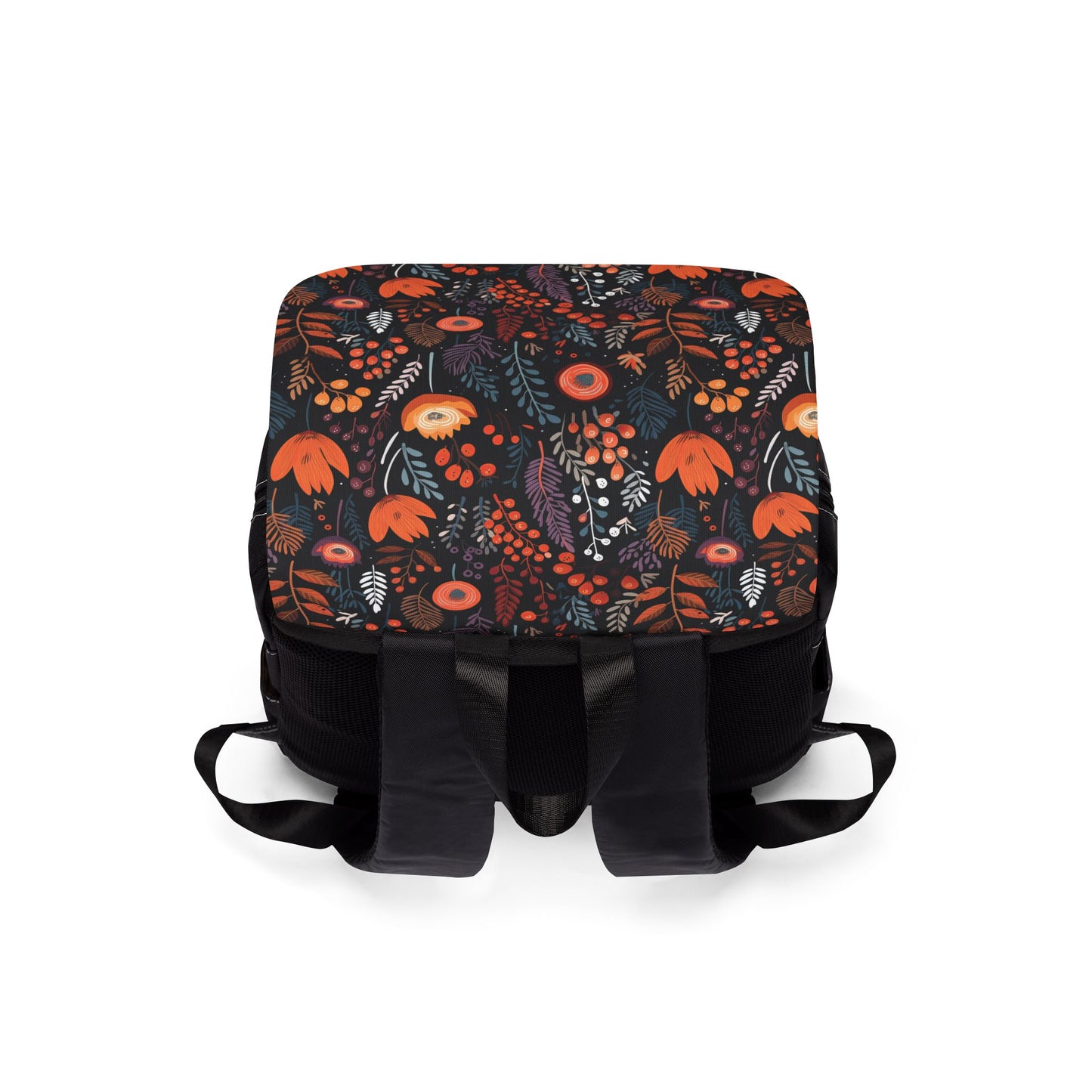 Autumn Bloom Unisex Casual Shoulder Backpack