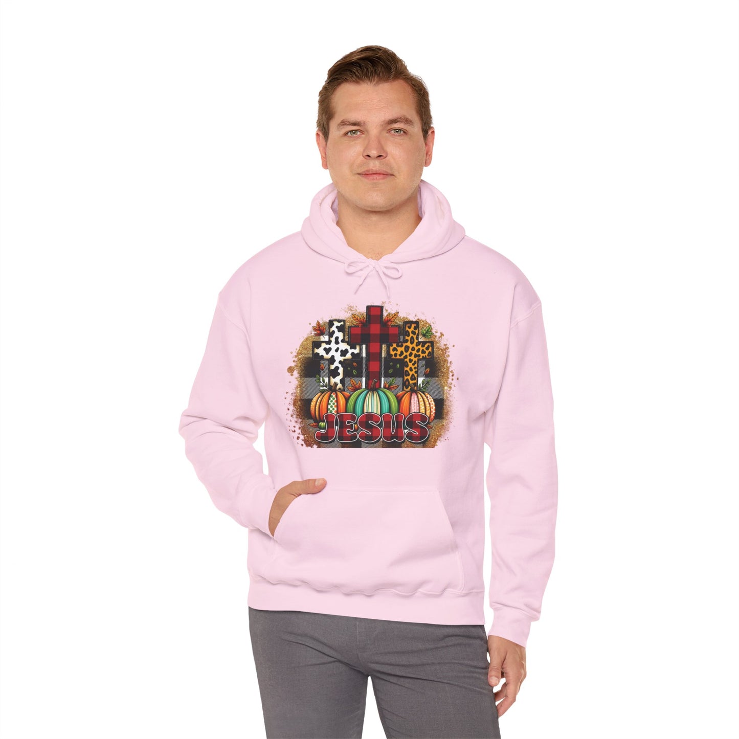 Faithful Harvest Cross Unisex Heavy Blend™ Hooded Sweatshirt