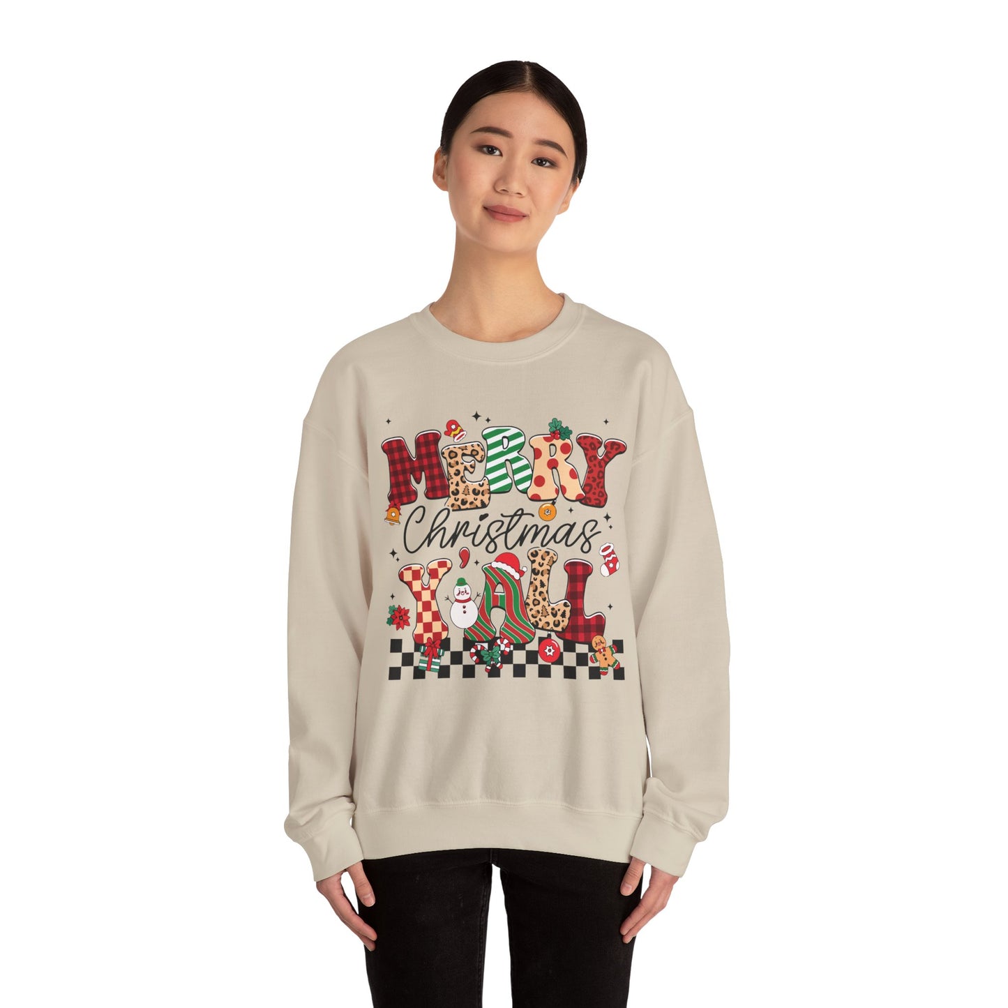 Merry Christmas Unisex Heavy Blend™ Crewneck Sweatshirt