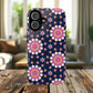 Midnight Mandala Bloom Tough iPhone Magnetic Case, Vibrant Design for Protection, Gift for Her, Trendy Accessory, Floral MagSafe iPhone Cover, Birthday, & Everyday Use