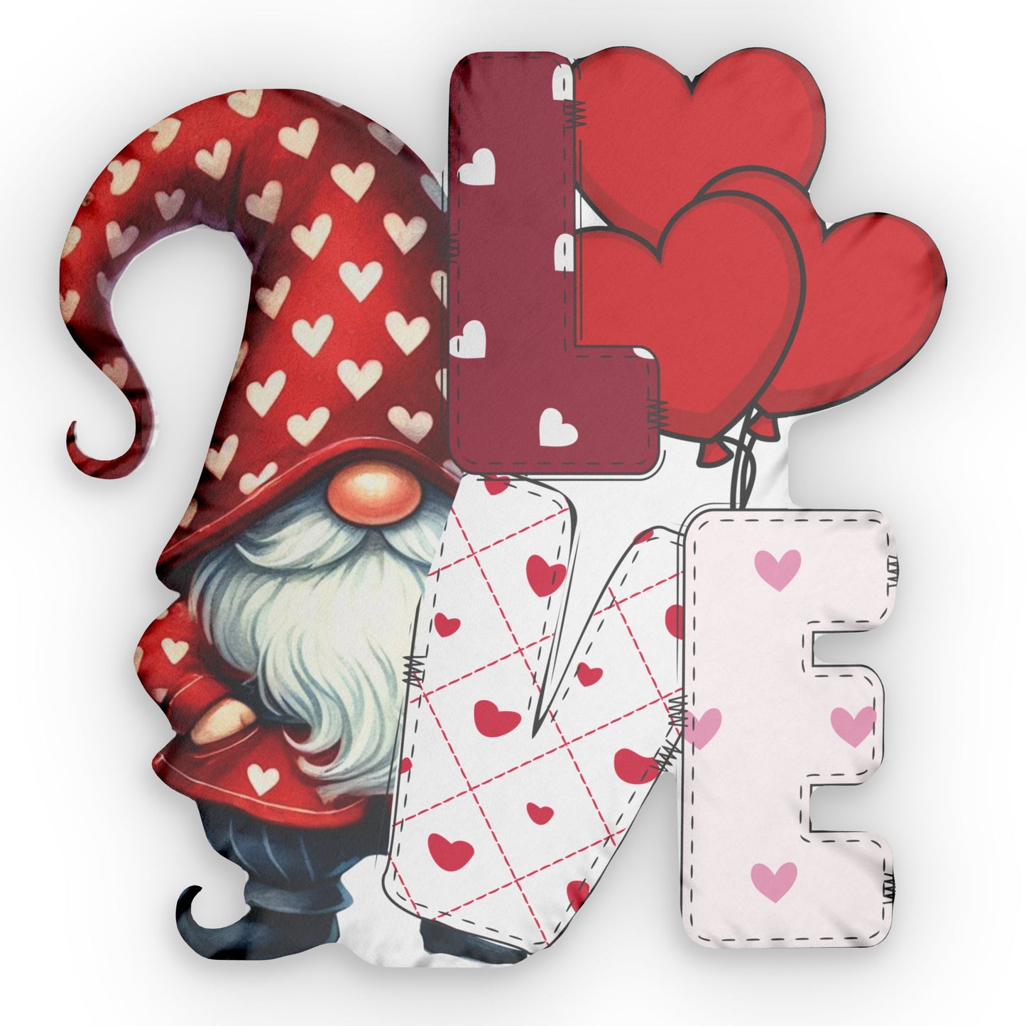 Custom I GNOME YOU Shaped Pillows