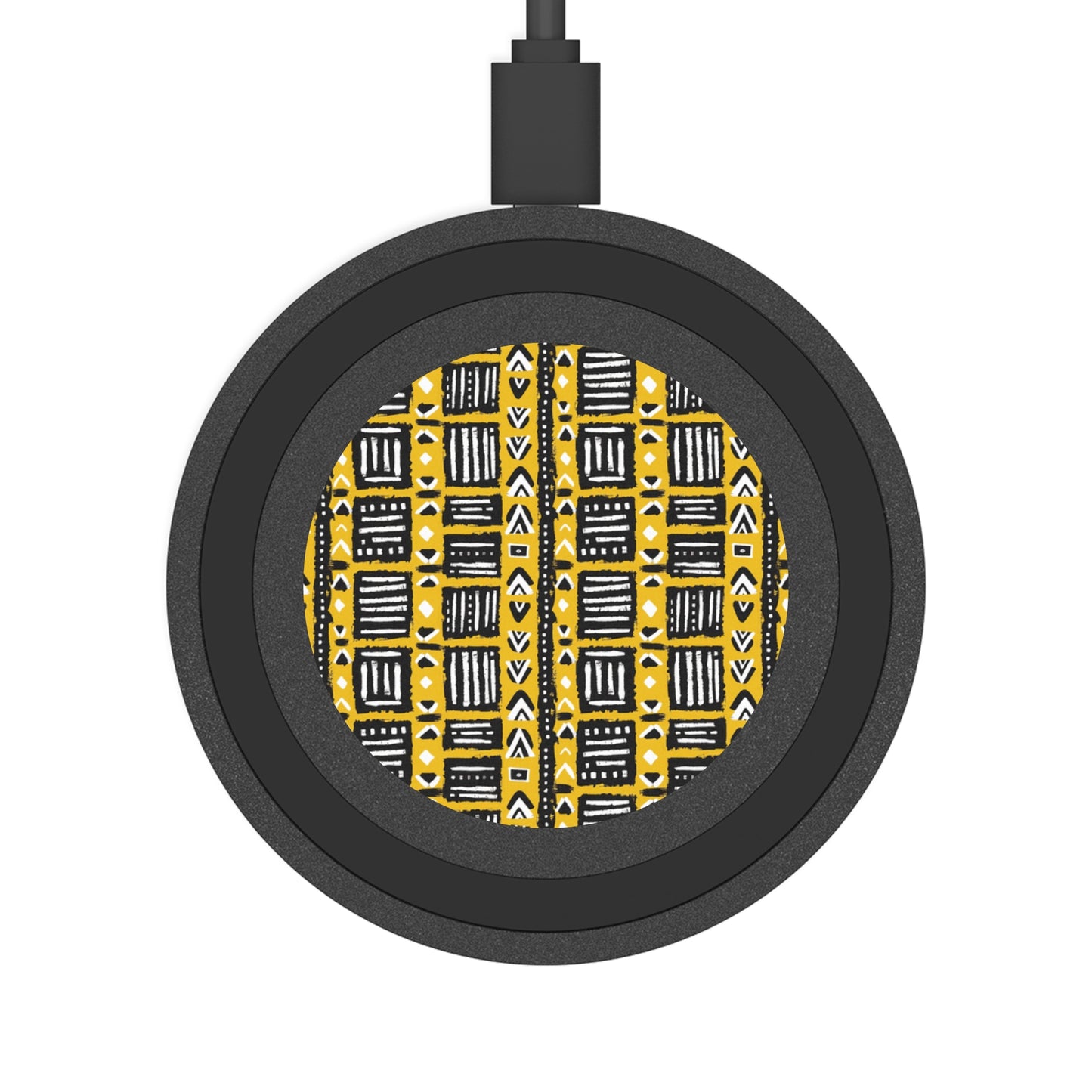 Tribal Vibes Stylish Wireless Charging Pad - Modern Geometric Design