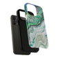 Marbled Tough iPhone Case, Magnetic Protector, Stylish Tech Accessory, Durable iPhone Cover, Unique Gift Idea