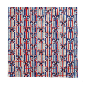 Patriotic Bow Stripe Tablecloth