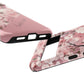 Personalized Cherry Blossom Tough Phone Case — Pink Floral Protective Case for Samsung & Google