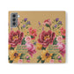 Floral Scripture Flip Case — "Let Your Light Shine" Wallet Phone Cover (Matthew 5:16)