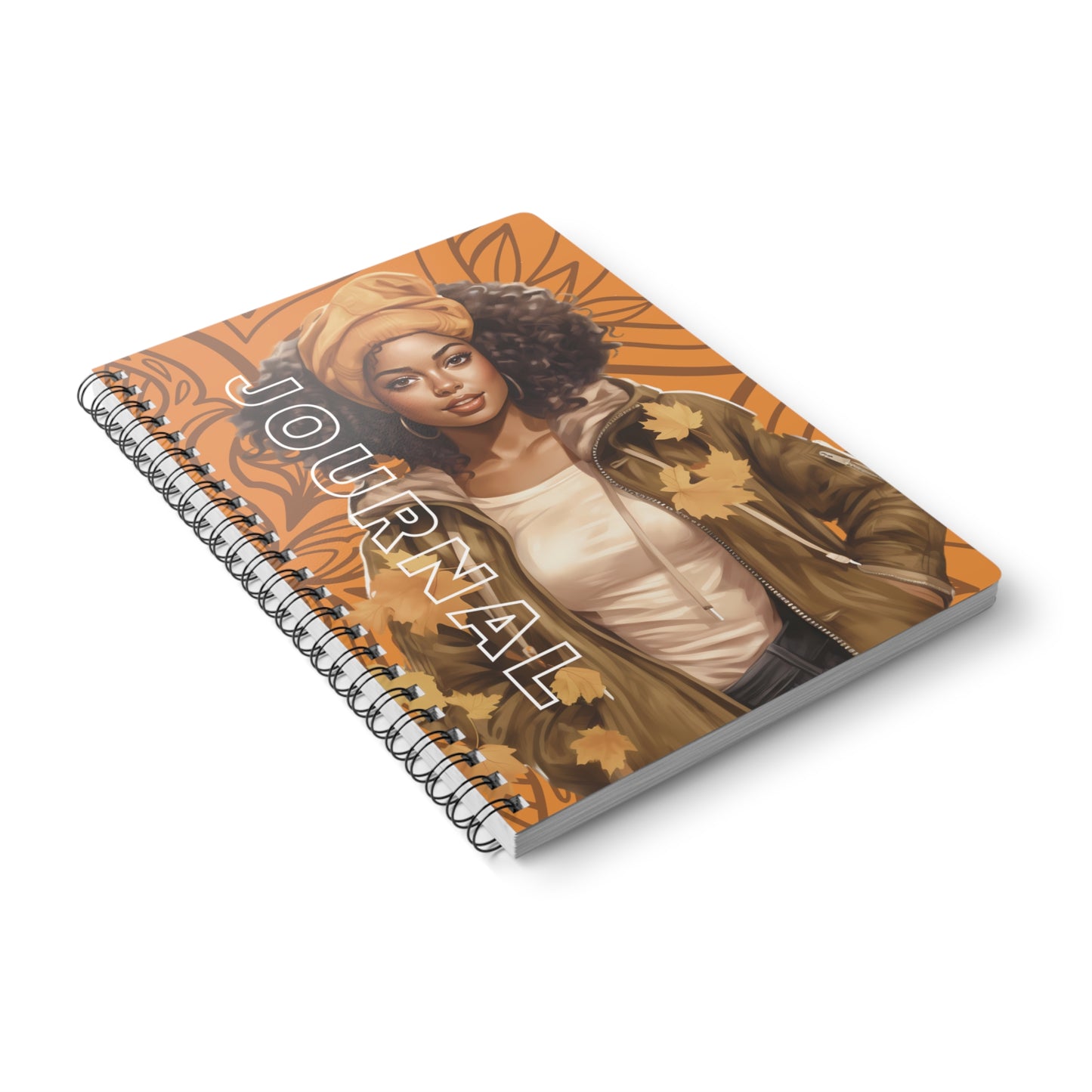 Autumn Vibes Journal - A5 Wirobound Softcover Notebook, Fall Gift, Writing Journal, Floral Notebook, Inspirational Journal