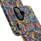 Prism Petal Burst Tough Magnetic iPhone Case, Colorful iPhone Case, Unique Gift for Flower Lovers, Stylish stained Glass Accessory