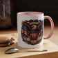 4th of July Eagle Coffee Mug — Patriotic American Flag Accent Mug (11/15oz)