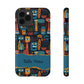 Personalized Colorful Abstract Faces Clear Impact-Resistant Case