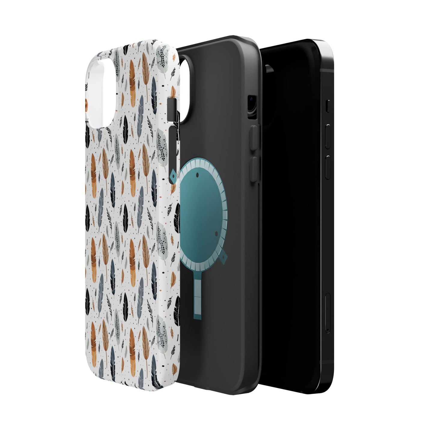 Whispering Feathers Magnetic Tough iPhone Cases