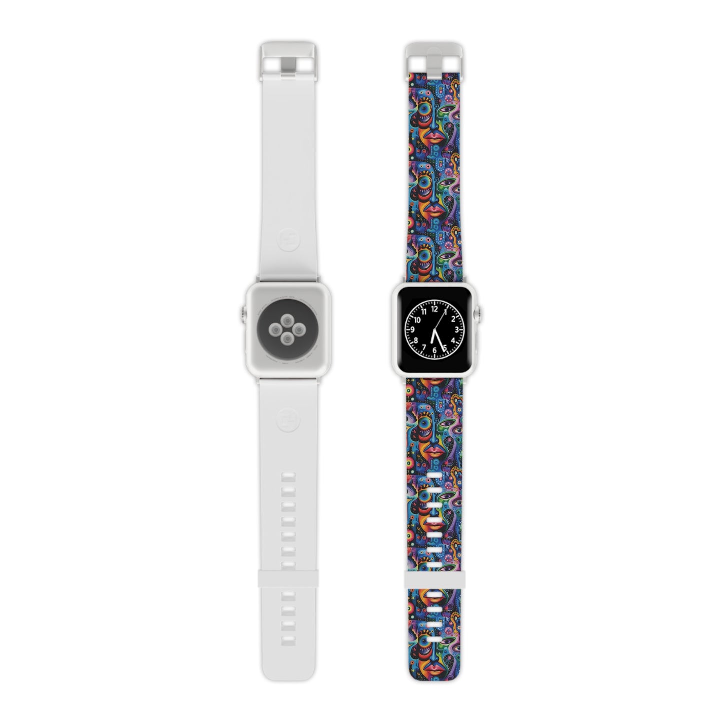 Psychedelic Visions Colorful Artistic Watch Band for Apple Watch - Vibrant Design for Style Enthusiasts