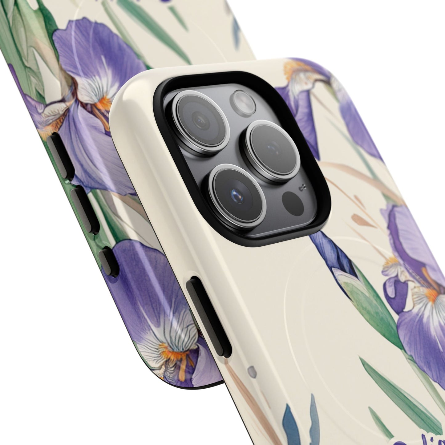 Delight yourself in the Lord Psalm 37:4, Inspirational Gift, iPhone Magnetic Case Scripture, Floral Bible Verse, MagSafe® iPhone® Tough Case, iPhone 14, iPhone 15, iPhone 16, Pro, Pro Max, Plus.