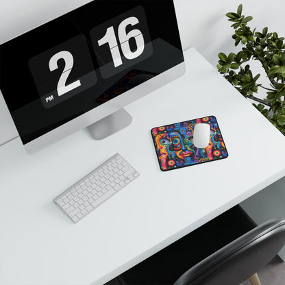 Psychedelic Visions Vibrant Abstract Gaming Mouse Pad - Non-Slip Design for Gamers