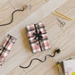 Personalized Photo Plaid Wrapping Paper Roll — Custom Face Gift Wrap