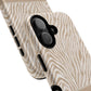 Personalized Zebra Animal Print Cover, Tough Magnetic MagSafe® iPhone® 13, 14, 15, 16, 17, Pro, Pro Max, Plus Cases (Custom Name).