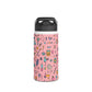 Personalized Pink Chalkboard Chic Inspired Stainless Steel Water Bottle for Kids, School Supplies, Eco-Friendly Drinkware, Back to School, Teacher Gifts