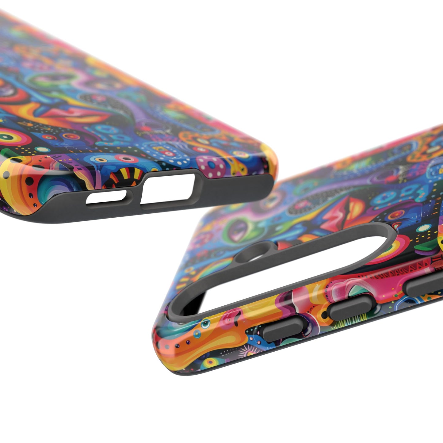 Psychedelic Visions Vibrant Samsung, iPhone and Google Pixel Phone Cases - Colorful Artistic Design