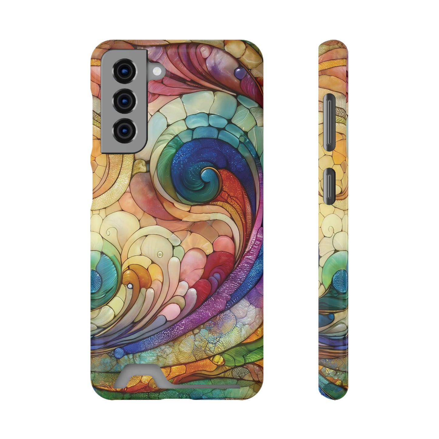 Spiral Spectrum iPhone and Samsung Case Card Holder