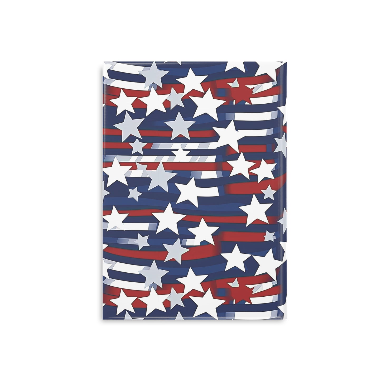 Patriotic Waves Hardcover Notebook with Puffy Covers