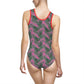 Pink Tropical Bliss Women's Classic One-Piece Swimsuit (AOP)