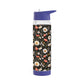 Blossom Elegance: Noir Garden Infuser Water Bottle