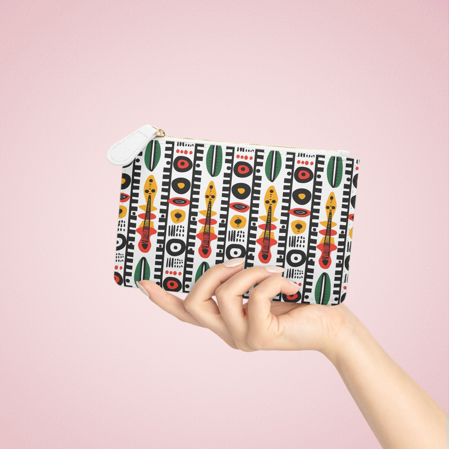 Afrobeat Harmony Bohemian Mini Clutch Bag - Colorful Tribal Pattern
