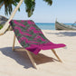 Tropical Bliss Pink Beach Towel