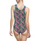 Pink Tropical Bliss Women's Classic One-Piece Swimsuit (AOP)