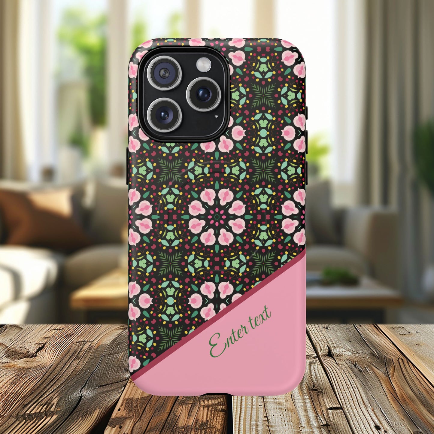 Personalized Twilight Petal Tapestry Floral Tough Magnetic MagSafe® iPhone Case, Durable iPhone Protector, Unique Gift for Her, Stylish Tech Accessories.